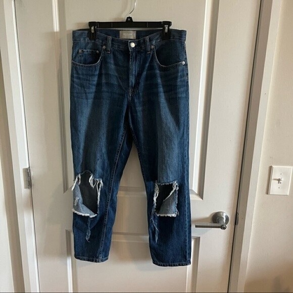 EVERLANE The Summer Jean Distressed High Sz 30 - Picture 2 of 12